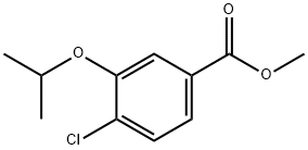 Benzoic acid, 4-chloro-3-(1-methylethoxy)-, methyl ester Struktur