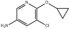 3-Pyridinamine, 5-chloro-6-(cyclopropyloxy)- Struktur
