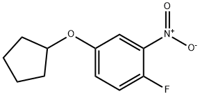 Benzene, 4-(cyclopentyloxy)-1-fluoro-2-nitro- 结构式