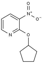 Pyridine, 2-(cyclopentyloxy)-3-nitro- Struktur