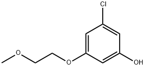 3-Chloro-5-(2-methoxyethoxy)phenol 结构式