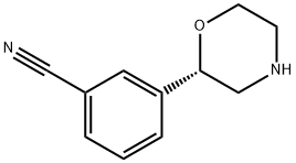 Benzonitrile, 3-(2S)-2-morpholinyl Structure