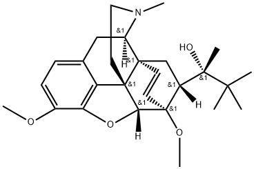 (αS,5α,7α)-α-(1,1-DiMethylethyl)-4,5-epoxy-3,6-diMethoxy-α,17-diMethyl-6,14-ethenoMorphinan-7-Methanol, 13965-70-3, 结构式