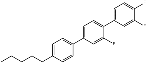 1,1':4',1''-Terphenyl, 2',3,4-trifluoro-4''-pentyl- (9CI) 化学構造式