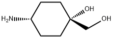 Cyclohexanemethanol, 4-amino-1-hydroxy-, trans- Structure