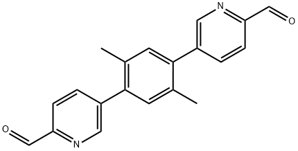 5,5'-(2,5-dimethyl-1,4-phenylene)dipicolinaldehyde Structure