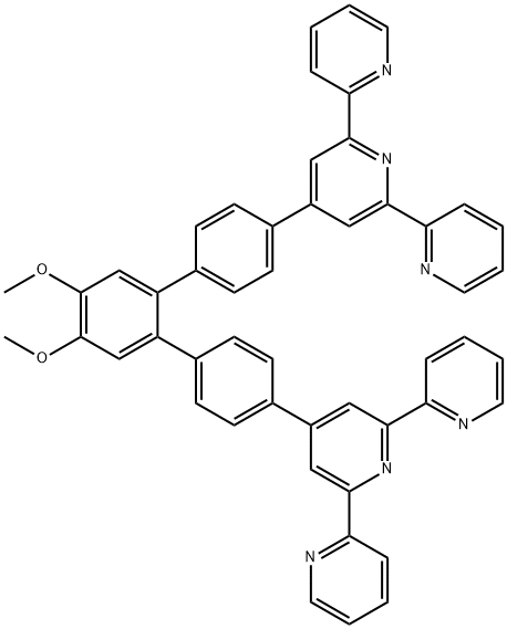 [1,2-methoxy-4,5-bis (4'-benzene-4'-tripyridine] benzene Structure