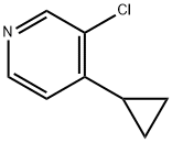 Pyridine, 3-chloro-4-cyclopropyl- Structure