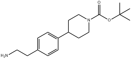 tert-butyl 4-(4-(2-aminoethyl)phenyl)piperidine-1-carboxylate Structure