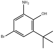 2-氨基-4-溴-6-(1,1-二甲基乙基)苯酚,1402890-03-2,结构式