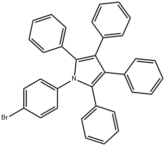 1H-Pyrrole, 1-(4-bromophenyl)-2,3,4,5-tetraphenyl-|1-(4-溴苯基)-2,3,4,5-四苯基-1H-吡咯