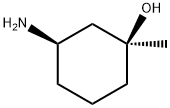 (1S,3R)-3-Amino-1-methyl-cyclohexanol 化学構造式