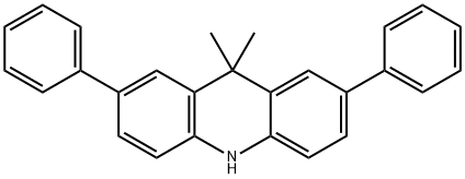 9,9-二甲基-2,7-二苯基-9,10-二氢吖啶 结构式