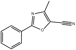 4-methyl-2-phenyloxazole-5-carbonitrile Struktur