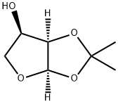 Furo[2,3-d]-1,3-dioxol-6-ol, tetrahydro-2,2-dimethyl-, (3aR,6R,6aR)- Struktur
