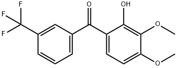 (2-Hydroxy-3,4-dimethoxyphenyl)[3-(trifluoromethyl)phenyl]methanone Structure