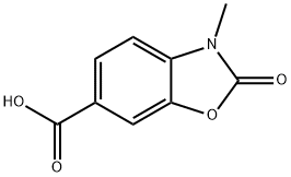 6-Benzoxazolecarboxylic acid, 2,3-dihydro-3-methyl-2-oxo- Structure