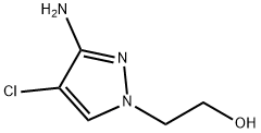 2-(3-氨基-4-氯-1H-吡唑-1-基)乙醇,1409471-42-6,结构式