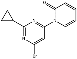 4-Bromo-2-cyclopropyl-6-(1H-pyridin-2-one)pyrimidine Structure