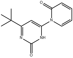 2-Hydroxy-4-(1H-pyridin-2-one)-6-(tert-butyl)pyrimidine Struktur