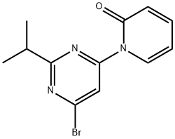 4-Bromo-2-(iso-propyl)-6-(1H-pyridin-2-one)-pyrimidine Struktur