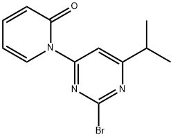 2-Bromo-4-(1H-pyridin-2-one)-6-(iso-propyl)pyrimidine Struktur