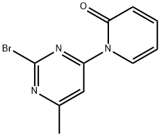 2-Bromo-4-(1H-pyridin-2-one)-6-methylpyrimidine Struktur