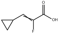 2-Propenoic acid, 3-cyclopropyl-2-fluoro-,1414363-13-5,结构式