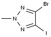 2H-1,2,3-Triazole, 4-bromo-5-iodo-2-methyl- 化学構造式