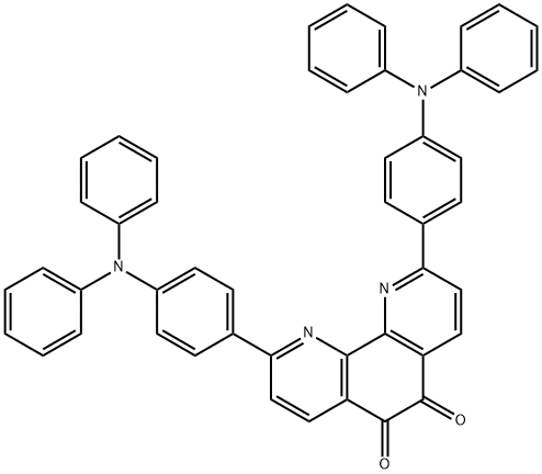 2,9-bis[4-(diphenylamino)phenyl]-1,10-phenanthroline-5,6-dione,1415100-76-3,结构式