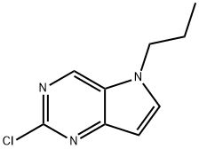 2-氯-5-乙基-5H-吡咯并[3,2-D]嘧啶, 1415346-17-6, 结构式
