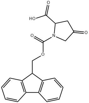 Fmoc-DL-Pro(4-Keto)-OH,1415393-47-3,结构式