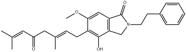 猴头菌酮 B, 1416052-89-5, 结构式