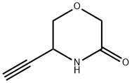 3-Morpholinone, 5-ethynyl- Structure