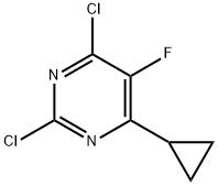 2,4-二氯-6-环丙基-5-氟嘧啶,1416438-39-5,结构式