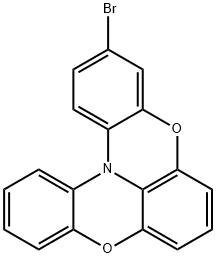 3-BROMOBENZO[5,6][1,4]OXAZINO[2,3,4-KL]PHENOXAZINE,1416903-68-8,结构式