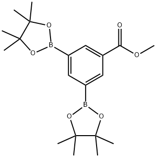 Benzoic acid, 3,5-bis(4,4,5,5-tetramethyl-1,3,2-dioxaborolan-2-yl)-, methyl ester,1417036-42-0,结构式