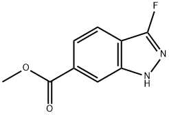 1H-Indazole-6-carboxylic acid, 3-fluoro-, methyl ester Struktur