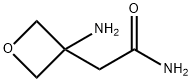 3-Oxetaneacetamide, 3-amino- 化学構造式