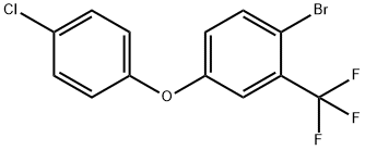 1-?bromo-?4-?(4-?chlorophenoxy)?-?2-?(trifluoromethyl)?- Benzene, 1417782-30-9, 结构式