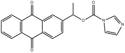 1H-Imidazole-1-carboxylic acid, 1-(9,10-dihydro-9,10-dioxo-2-anthracenyl)ethyl ester Structure