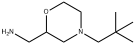 2-Morpholinemethanamine,4-(2,2-dimethylpropyl)- Structure