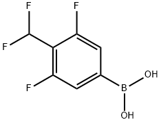 Boronic acid, B-[4-(difluoromethyl)-3,5-difluorophenyl]-, 1418595-79-5, 结构式