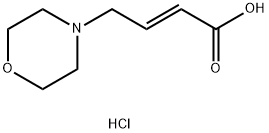 2-Butenoic acid, 4-(4-morpholinyl)-, hydrochloride (1:1), (2E)- 化学構造式