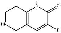 3-Fluoro-5,6,7,8-tetrahydro-1,6-naphthyridin-2(1H)-one Struktur