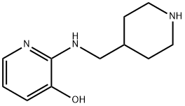 3-Pyridinol, 2-[(4-piperidinylmethyl)amino]- Structure