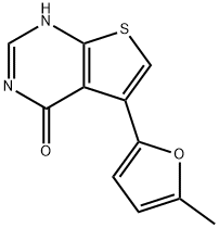 Thieno[2,3-d]pyrimidin-4(1H)-one, 5-(5-methyl-2-furanyl)- Structure