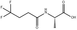 (2S)-2-(4,4,4-trifluorobutanoylamino)propanoic acid 化学構造式