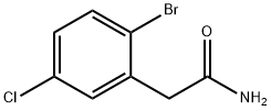 Benzeneacetamide, 2-bromo-5-chloro- Structure