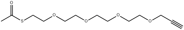 S-acetyl-PEG4-Propargyl Structure